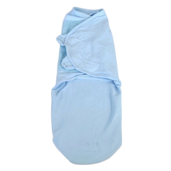 Baby Cotton Swaddle Sleep Wrap Blue - Picture 8 of 8